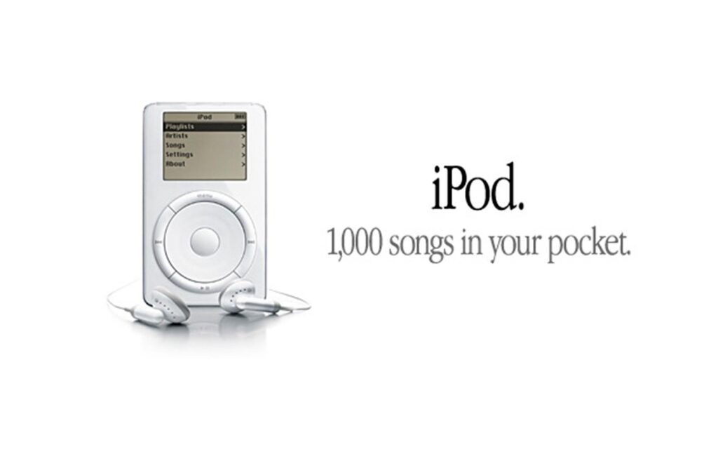 iPod. 1000 songs in your pocket.