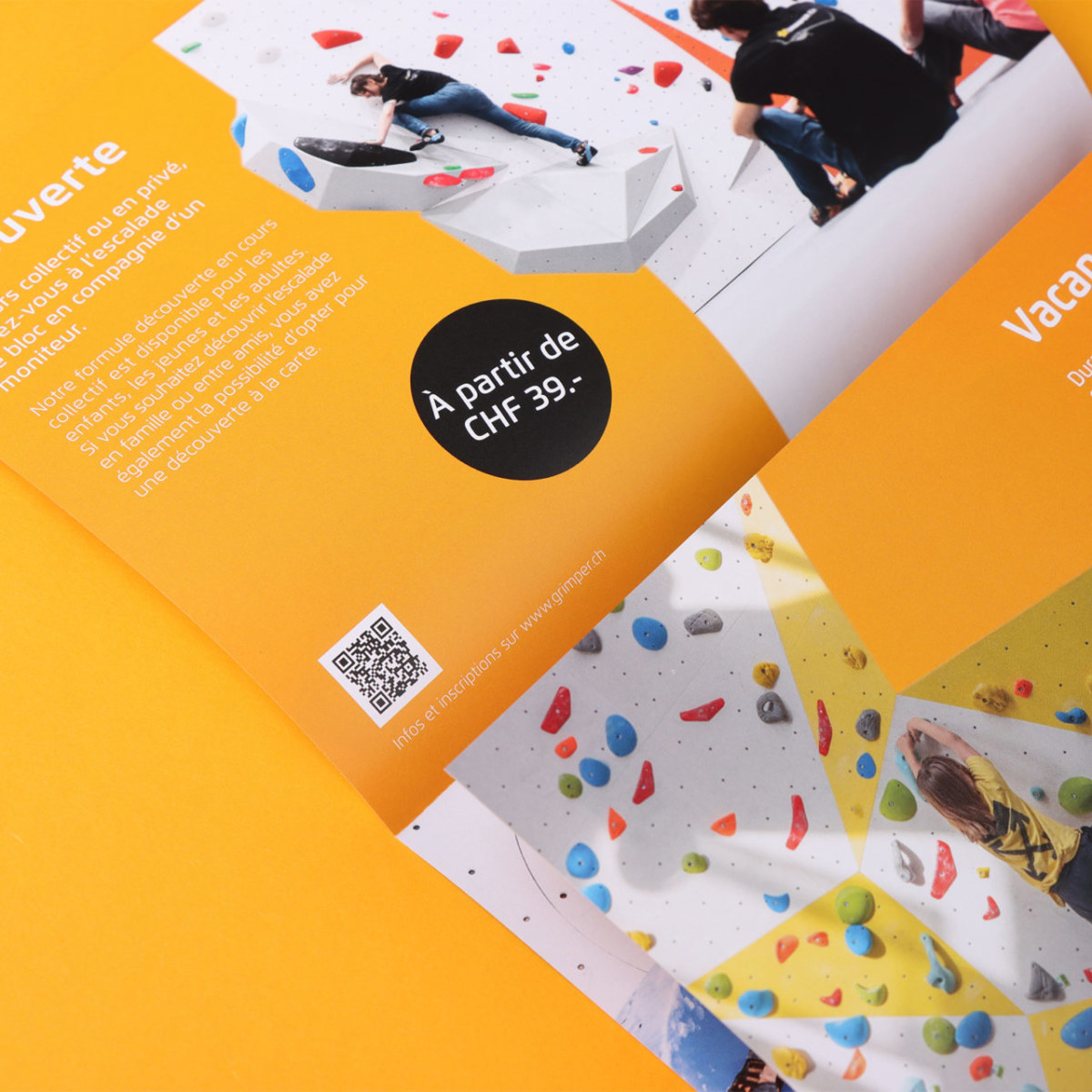 Dépliant Grimper.ch